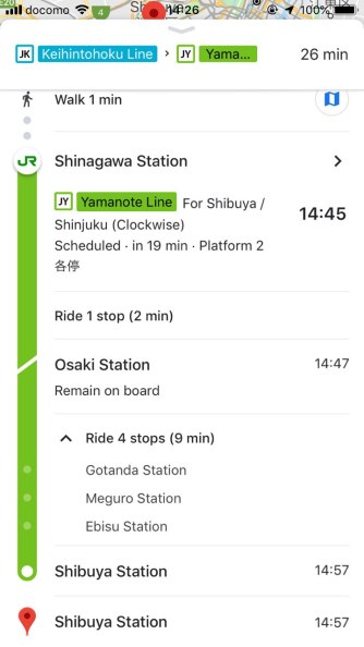 Shinagawa đến Shibuya